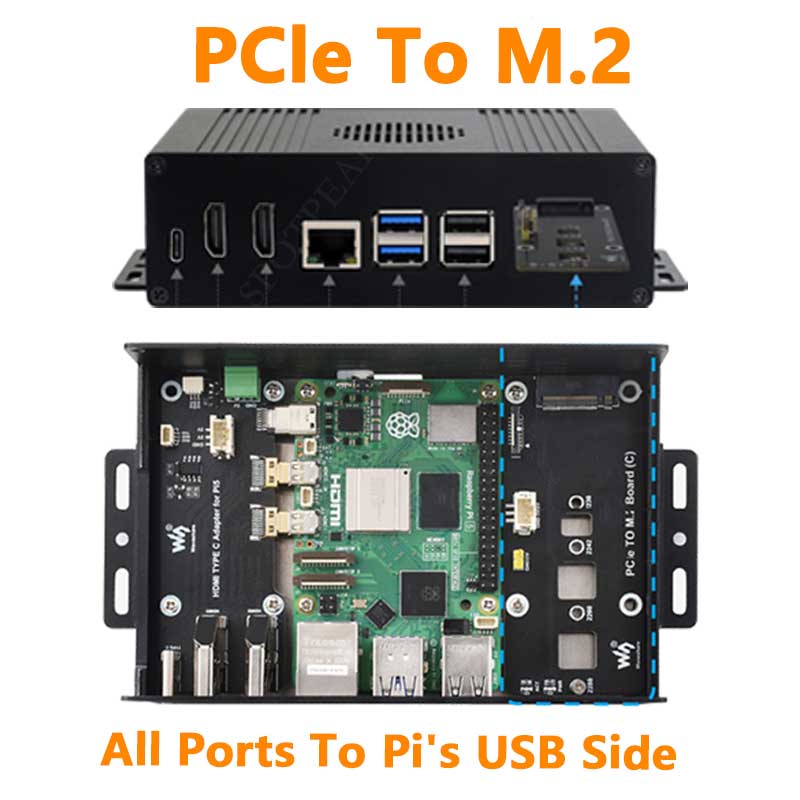 Pi 5 Case - Raspberry Pi 5 Box Case Kit-C