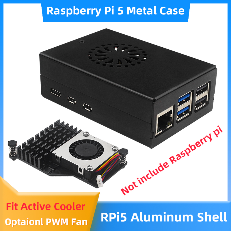 Pi Power Supply - Raspberry Pi 5 Aluminum Alloy Case