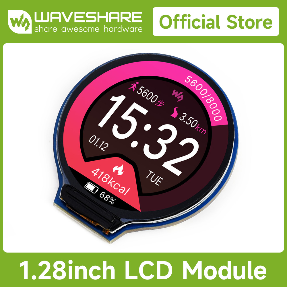 Waveshare 1.28inch Round LCD D - Pi Display review and price