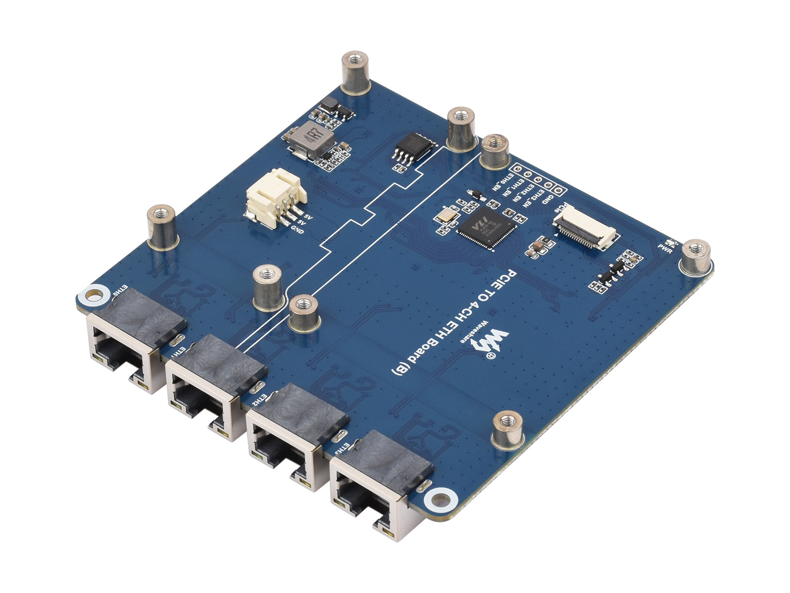 Waveshare PCIe TO 4-Ch Gigabit - Raspberry Pi 4 review and price