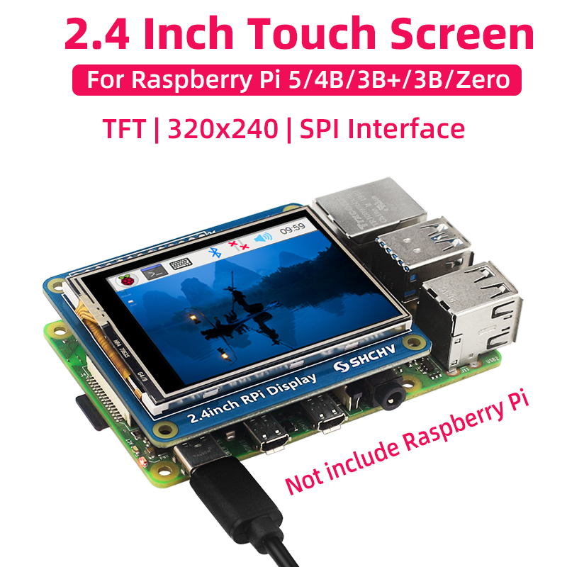 SHCHV 2.4 Inch Touch Screen fo - Pi 5 Case review and price