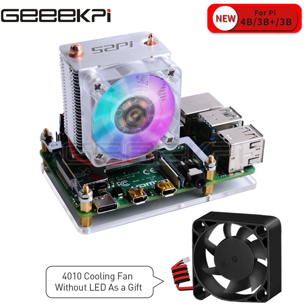 GeeekPi Clear Black Ice Tower  - Pi 5 Case review and price