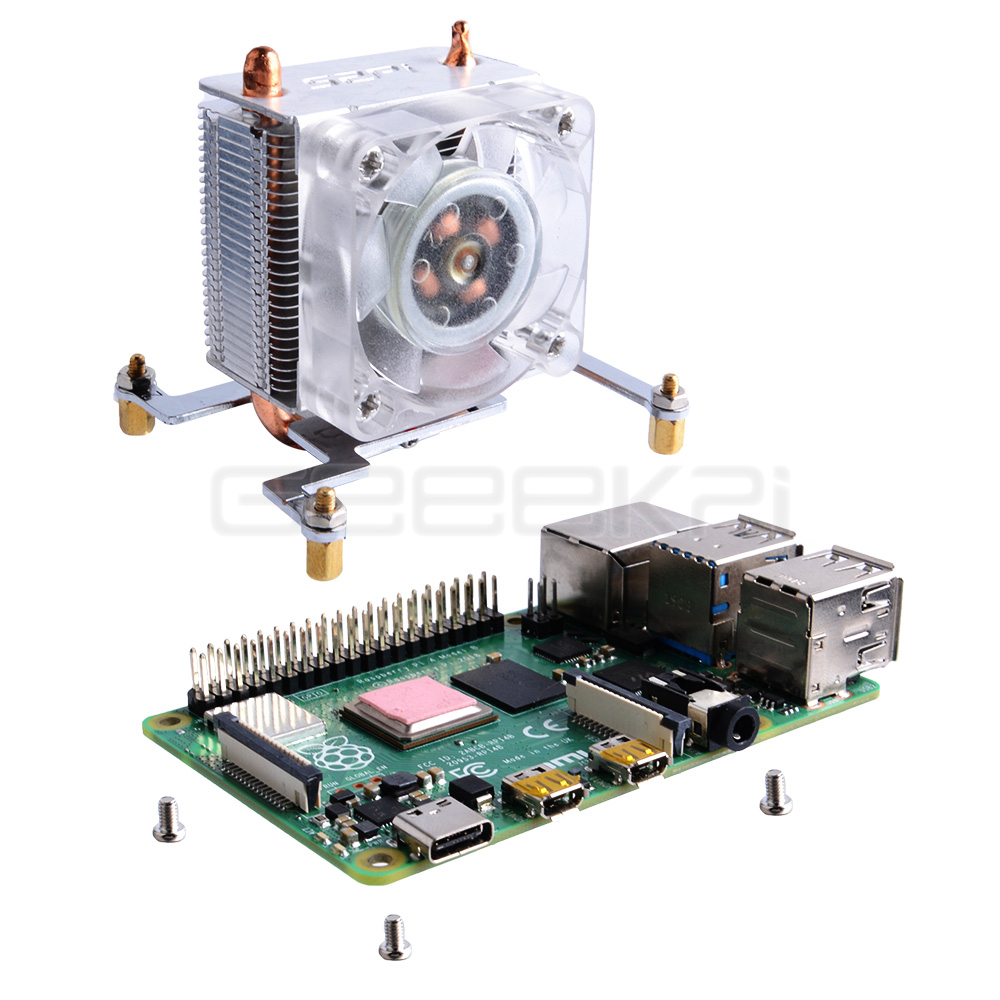 GeeekPi Clear Black Ice Tower  - Pi 5 Case review and price