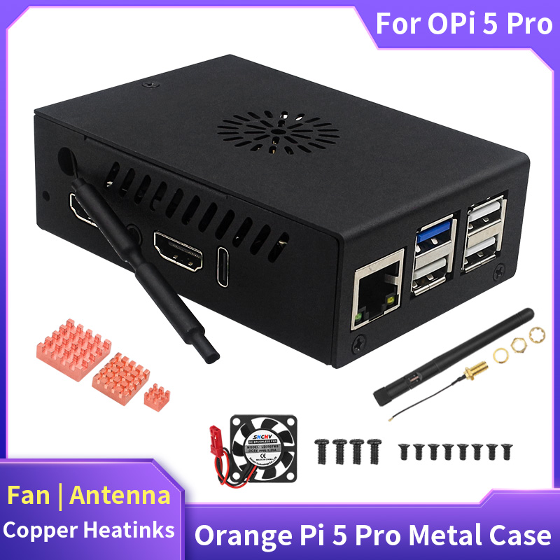 Orange Pi 5 Pro Case Metal She - Pi Power Supply review and price