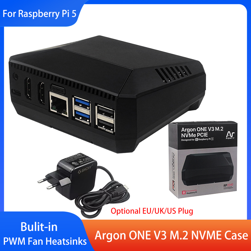 Argon ONE V3 M.2 NVME Case Alu - Pi 5 Case review and price