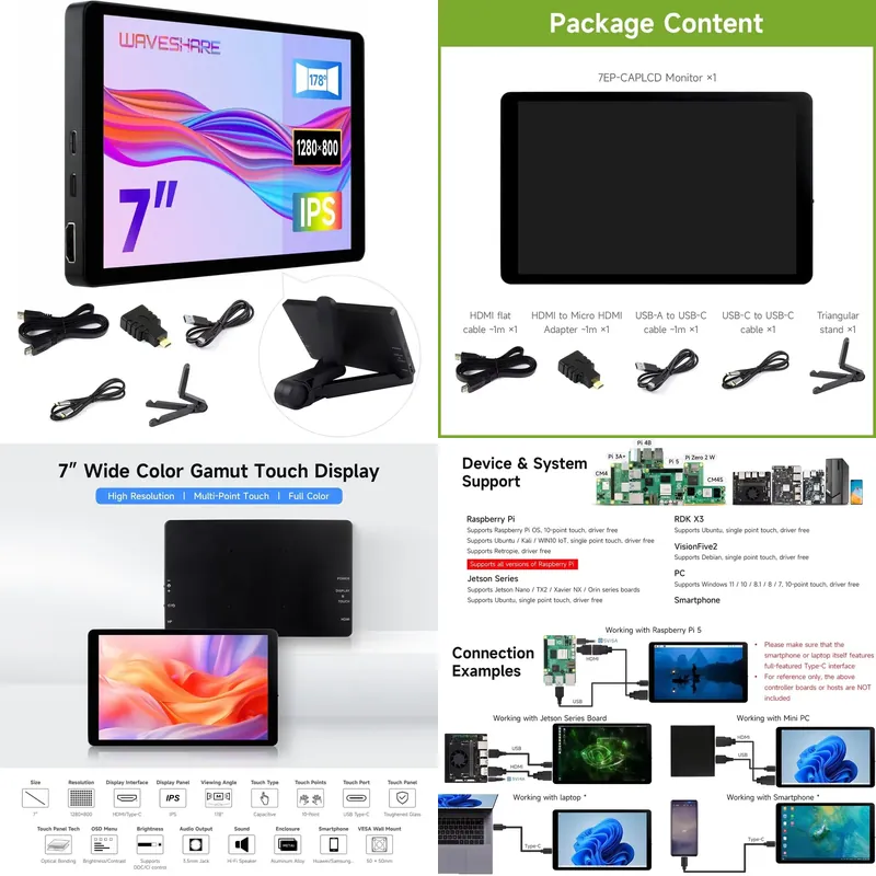 for Aismartlink Waveshare 7 In - Pi Display review and price