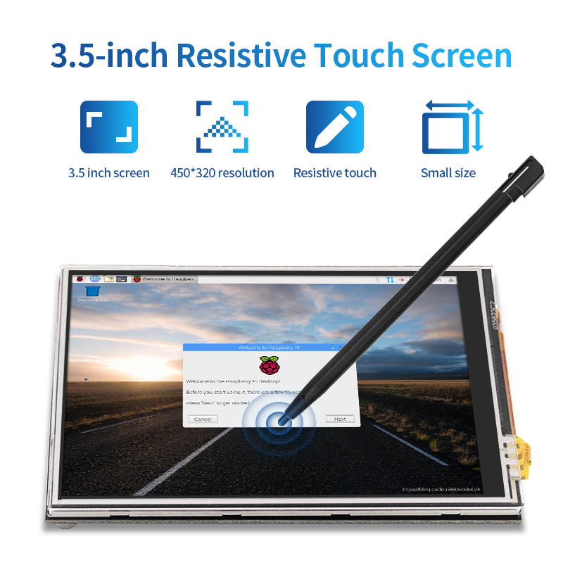 3.5 inch Raspberry Pi 4 Touch  - Pi 4 Case review and price