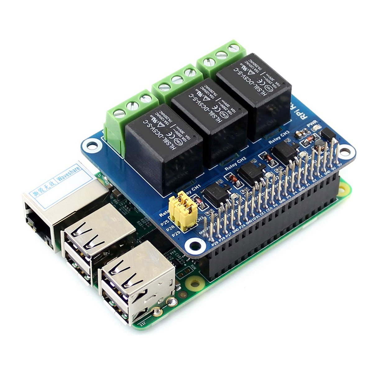 Waveshare 5V 3-Channel Relay M - Pi Zero review and price