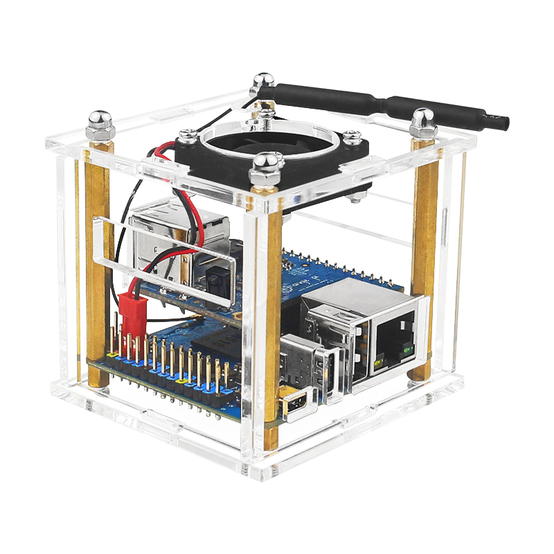 Orange Pi Zero 3 Acrylic Case  - Pi Cooler review and price