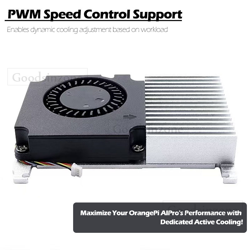Cooling Fan with Heatsink Base - Pi Power Supply review and price