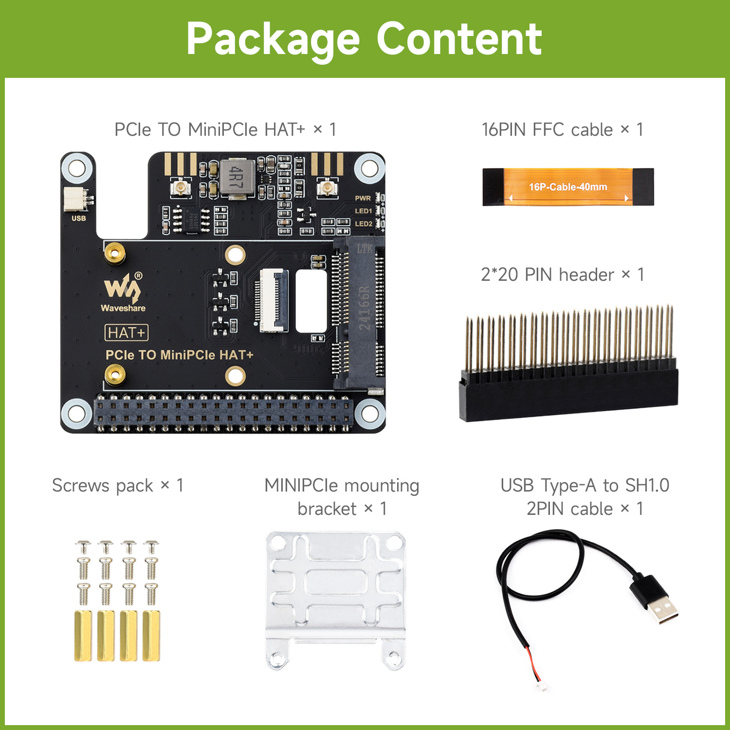 Waveshare PCIe TO MiniPCIe Ada - Raspberry Pi 5 review and price