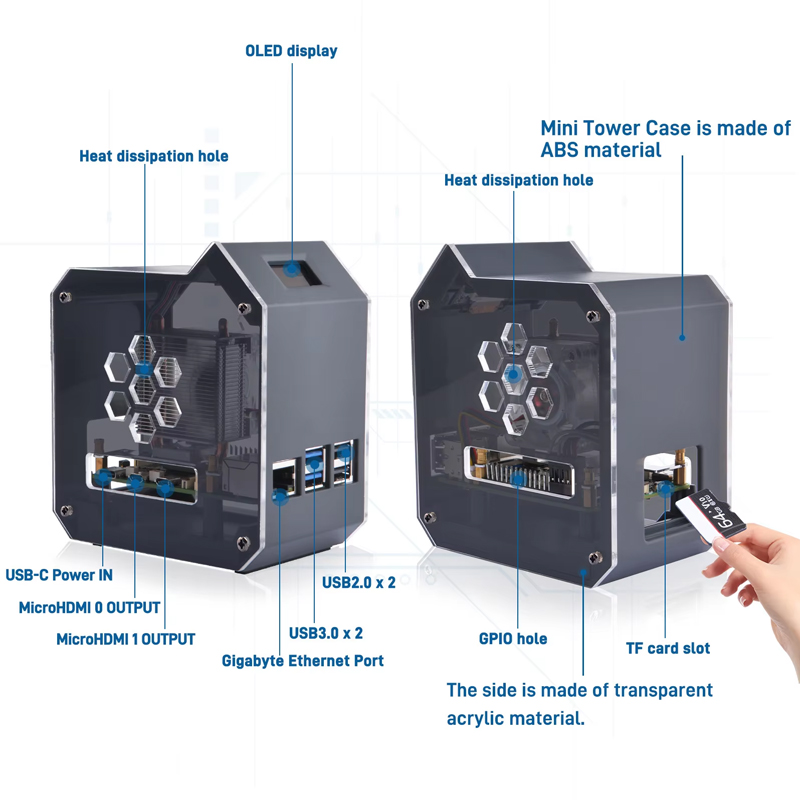 GeeekPi Raspberry Pi 5 ABS Min - Pi 5 Case review and price