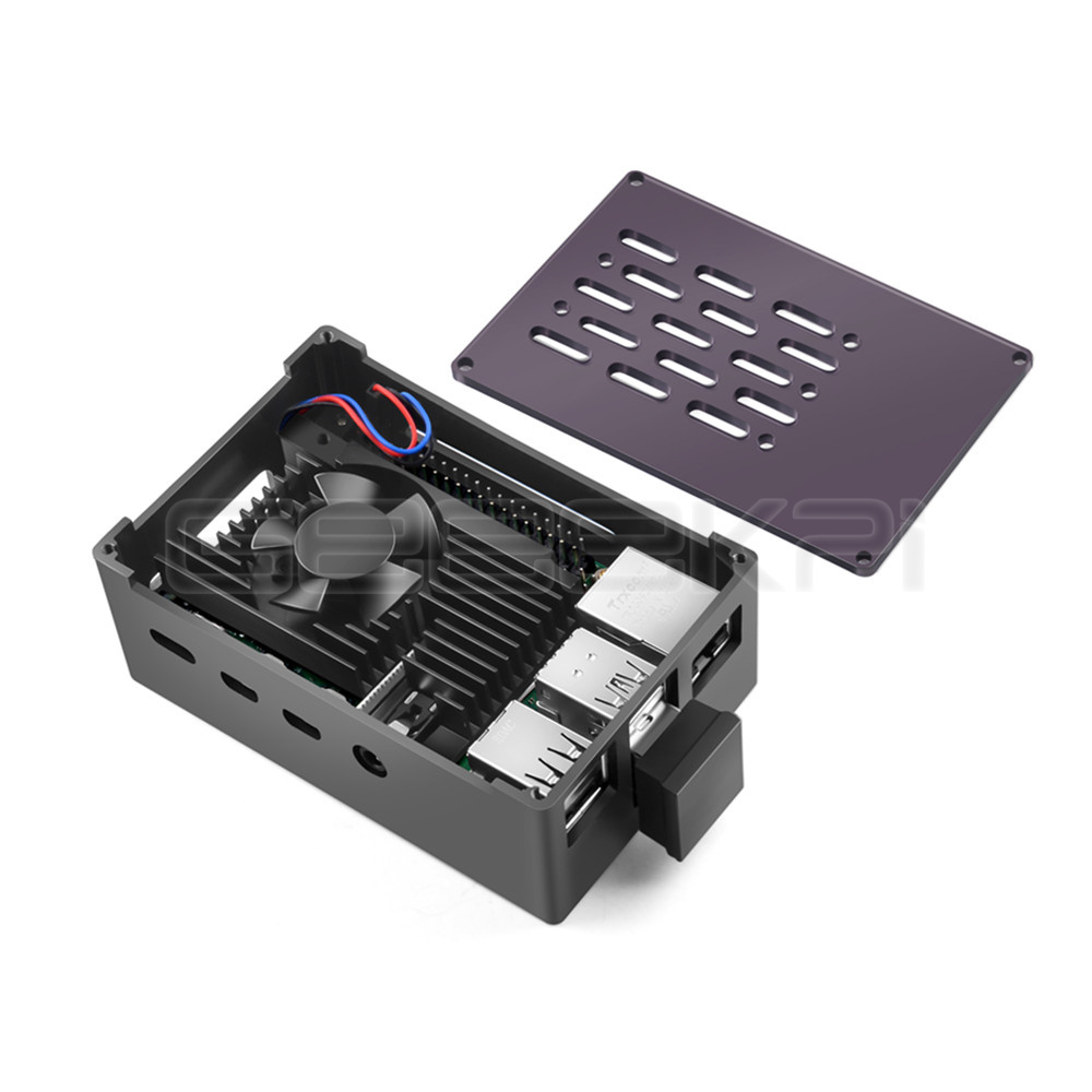 GeeekPi  Aluminum Brick Case B - Pi 4 Case review and price
