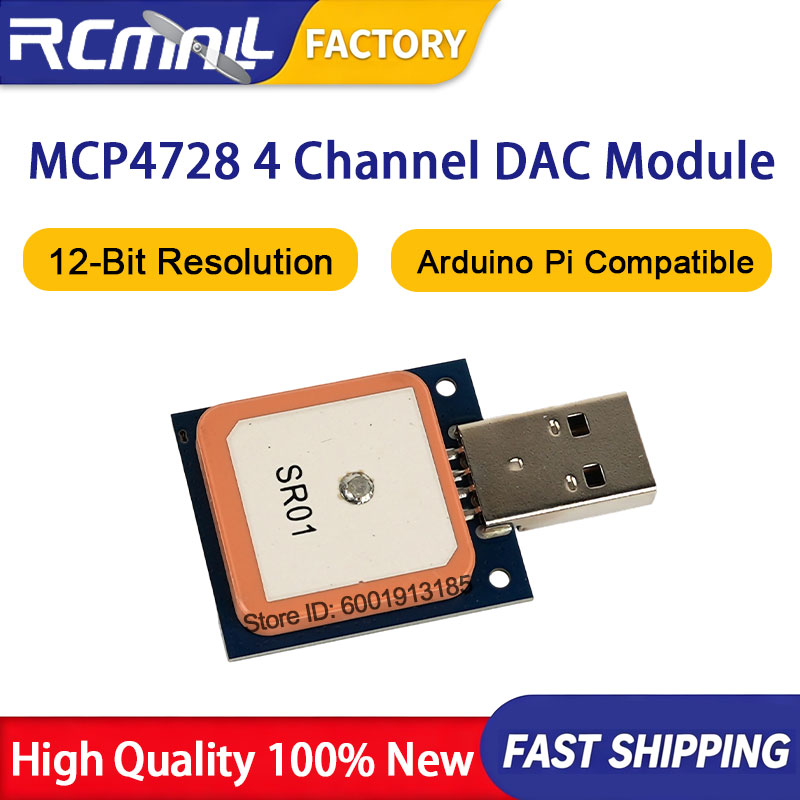 MCP4728 12 Bit I2C DAC Module  - Raspberry Pi 4 review and price
