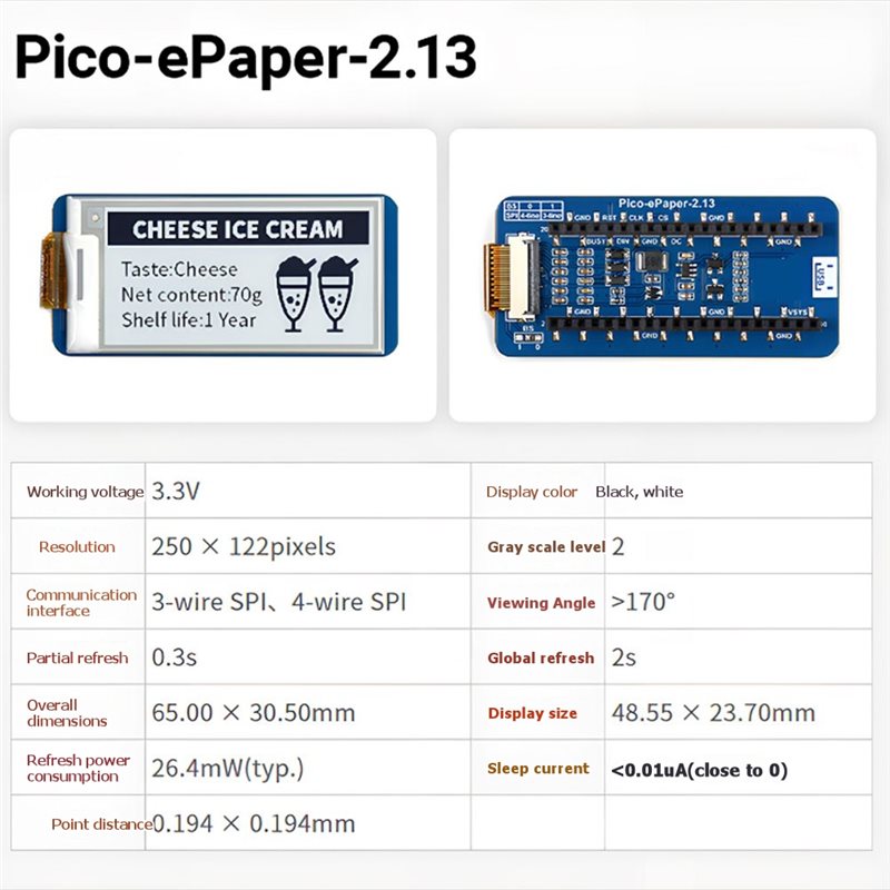 B68A For Raspberry Pi Pico E-I - Pi Display review and price
